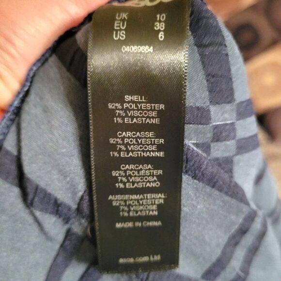 ASOS Womens Pantsuit Blue 6 Romper Cold Weather High Neck Pants - Picture 6 of 9